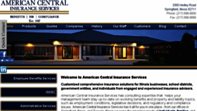 What Americancentralinsurance.com website looked like in 2017 (6 years ago)