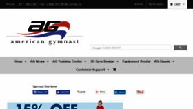 What American-gymnast.com website looked like in 2017 (6 years ago)
