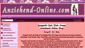 What Anziehend-online.com website looked like in 2017 (6 years ago)