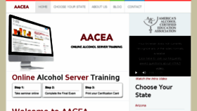 What Aacea.com website looked like in 2017 (6 years ago)
