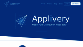 What Applivery.com website looked like in 2017 (6 years ago)