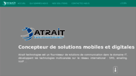 What Atrait.ma website looked like in 2017 (6 years ago)