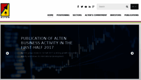 What Alten.co.uk website looked like in 2017 (6 years ago)