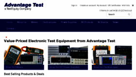 What Advantagetest.com website looked like in 2017 (6 years ago)