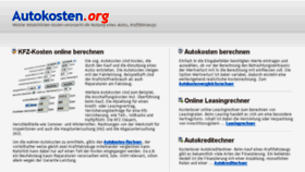 What Autokosten.org website looked like in 2017 (6 years ago)