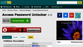 What Access-password-unlocker.soft112.com website looked like in 2017 (6 years ago)