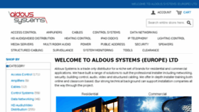 What Aldoussystems.co.uk website looked like in 2017 (6 years ago)