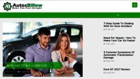 What Autosbillow.com website looked like in 2017 (6 years ago)