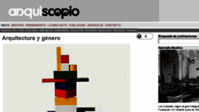What Arquiscopio.com website looked like in 2017 (6 years ago)
