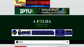 What Afolhadomedionorte.com.br website looked like in 2017 (6 years ago)
