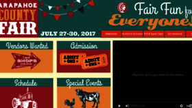 What Arapahoecountyfair.com website looked like in 2017 (6 years ago)