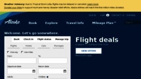 What Alaskaair.com website looked like in 2017 (6 years ago)
