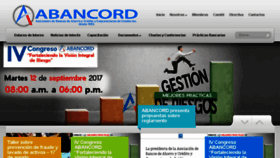 What Abancord.org website looked like in 2017 (6 years ago)