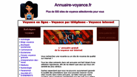 What Annuaire-voyance.fr website looked like in 2017 (6 years ago)