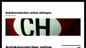 What Autokennzeichen.halterauskunft.ch website looked like in 2017 (6 years ago)