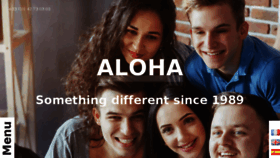What Aloha.fr website looked like in 2017 (6 years ago)