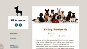 What Alltforhundar.se website looked like in 2017 (6 years ago)