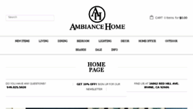 What Ambiancehome.com website looked like in 2017 (6 years ago)