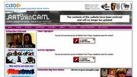 What Artisancam.org.uk website looked like in 2017 (6 years ago)