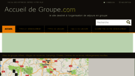 What Accueildegroupe.com website looked like in 2017 (6 years ago)