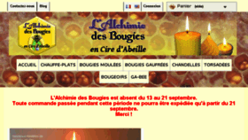 What Alchimiedesbougies.fr website looked like in 2017 (6 years ago)