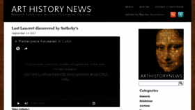 What Arthistorynews.com website looked like in 2017 (6 years ago)