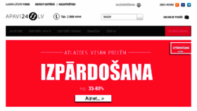 What Apavi24.lv website looked like in 2017 (6 years ago)