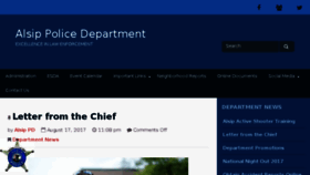 What Alsippolicedepartment.com website looked like in 2017 (6 years ago)