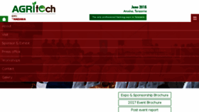 What Agritechexpotanzania.com website looked like in 2017 (6 years ago)