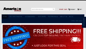 What Amerizonwireless.com website looked like in 2017 (8 years ago)