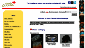 What Aboutcanada.ca website looked like in 2017 (6 years ago)