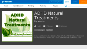 What Adhdnaturaltreatments1.podomatic.com website looked like in 2017 (6 years ago)