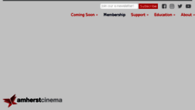 What Amherstcinema.org website looked like in 2017 (6 years ago)