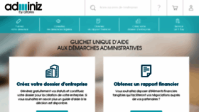 What Adminiz.fr website looked like in 2017 (6 years ago)