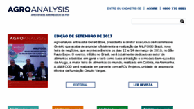 What Agroanalysis.com.br website looked like in 2017 (6 years ago)