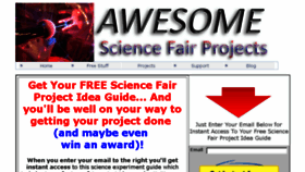 What Awesomescienceprojects.com website looked like in 2017 (6 years ago)
