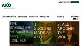 What Ako-spice.com website looked like in 2017 (6 years ago)