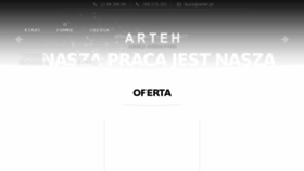 What Arteh.pl website looked like in 2017 (6 years ago)