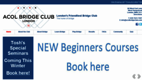 What Acolbridgeclub.com website looked like in 2017 (6 years ago)