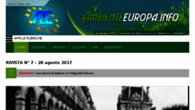 What Ambienteeuropa.info website looked like in 2017 (6 years ago)
