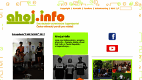 What Ahoj.info website looked like in 2017 (6 years ago)