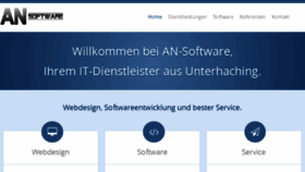 What An-software.de website looked like in 2017 (6 years ago)