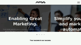 What Apsis.com website looked like in 2017 (6 years ago)