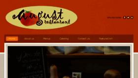 What Augustrestaurant.ca website looked like in 2017 (6 years ago)