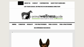 What Animalmassageguide.com website looked like in 2017 (6 years ago)