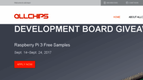 What Allchips.ai website looked like in 2017 (6 years ago)