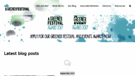 What Agreenerfestival.com website looked like in 2017 (6 years ago)