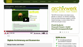 What Archivwerk.com website looked like in 2017 (6 years ago)