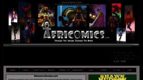 What Africomics.com website looked like in 2017 (6 years ago)