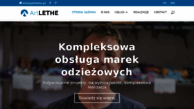 What Artlethe.pl website looked like in 2017 (6 years ago)